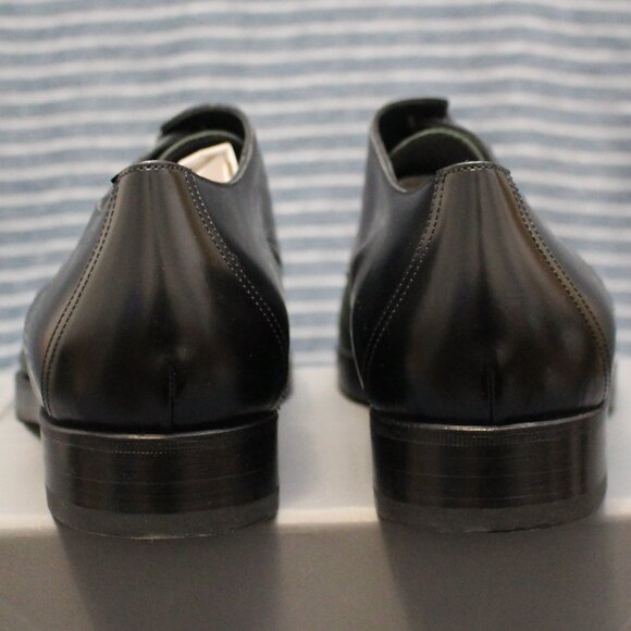 Pierre Hardy Black Calf and Olive Cordovan Leather Oxfords main image 15